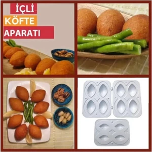 Pratik 4 Lü Içli Köfte Kalıbı Içli Köfte Aparatı - Içli Köfte Kalıbı 4 Bölmeli