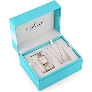 NACAR NC35-390921-ESM-SET 925 GÜMÜŞ KOLYE HEDİYELİ KADIN KOL SAATİ