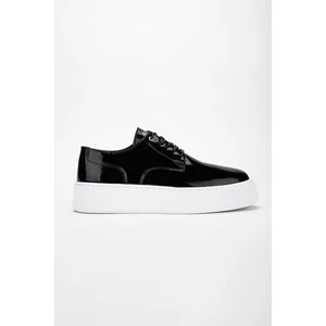 Adenerkek Siyah Rugan  Deri Sneakers & Spor Ayakkabı 352 20421 Erk Ayk Y24