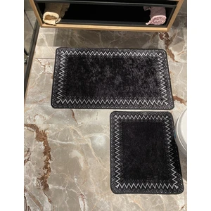 Zigzag Desenli 2 Li Banyo Paspas (60 x 100 - 60 x 50)