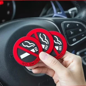 3'lü Sigara Içilmez- (No Smoking) Uyarı Silikon Sticker Etiket