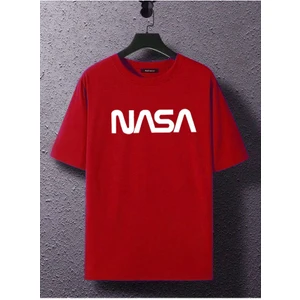 Nasa Baskılı Siyah Tshirt