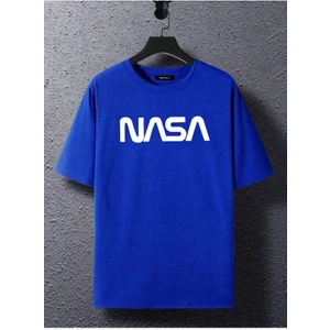 Nasa Baskılı Siyah Tshirt