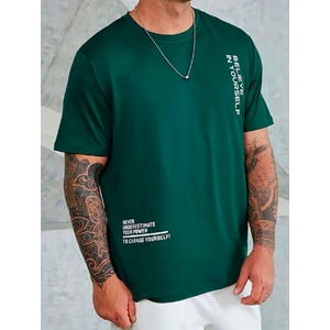 Believe Baskılı Bisiklet Yaka Tshirt