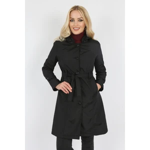 One Magoa Kadın Siyah Yeni Tred Trençkot Yağmurluk
