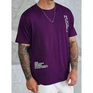 Believe Baskılı Bisiklet Yaka Tshirt