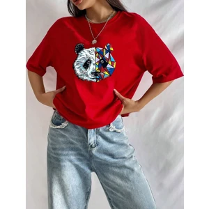 Panda Baskılı T-Shirt