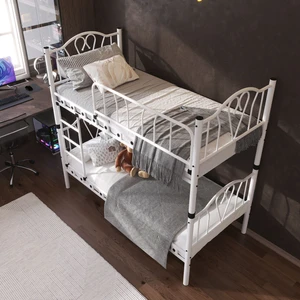 Orkide Genç Çocuk Odası Metal Ranza ve Karyola 90x190 Beyaz