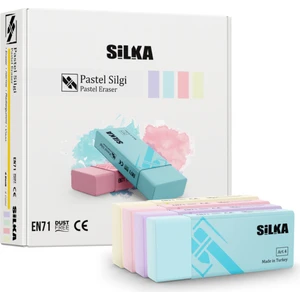 SİLKA PASTEL SİLGİ - 4 RENK (20'Lİ KUTU)