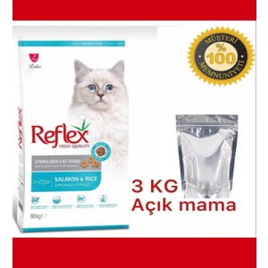 Sterilised Somon&pirinç Kedi Maması 3 kg (Açık)