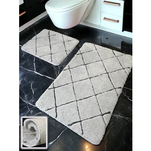 Chandler Home Savera Açık Gri 2li Banyo Paspası (60X100 50X60 Cm)