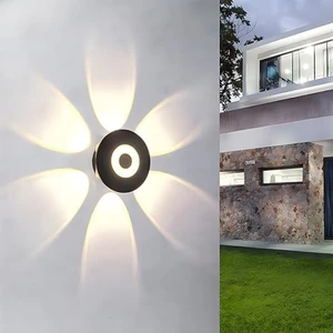 7W 3000K Dış Mekan Dekoratif Günışığı Ledli Aplik Bahçe, Balkon, Salon, Teras, Veranda Aplik IP54
