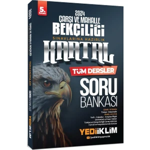 Yediiklim Yayınları 2024 Çarşı ve Mahalle Bekçiliği Sınavlarına Hazırlık Kartal Tüm Dersler Soru Bankası