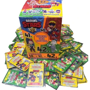 Brawl Star Bomba Seri Oyun Kartı 25 Paket 50 Kart 40-41-42. Seri