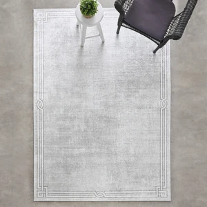 Kaşmir Halı Sare By Kaşmir Halı Bordure Beige Yıkanabilir Kaymaz Taban 50X80 cm
