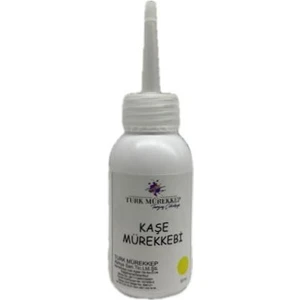 Turk Mürekkep Kaşe Mürekkebi Sarı 50 ml