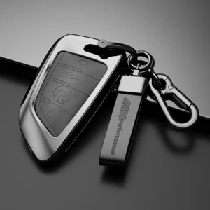 Sarı Çinko Alaşım Araba Anahtarı Durum Kapak Kabuk Koruyucu Bmw X1 X3 X4 X5 F15 X6 F16 Geries G11 F48 F G (Yurt Dışından)