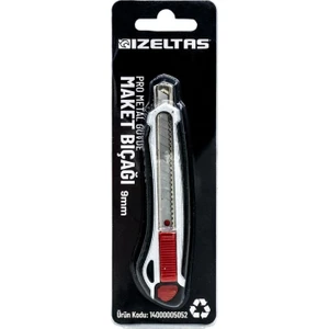 Izeltaş Pro Metal Gövde Maket Bıçağı 9 mm