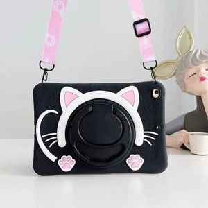 Crescent Samsung Galaxy Tab A8 10.5 SM-X200 2021 Tablet Case Kedili Şirin Tablet Case