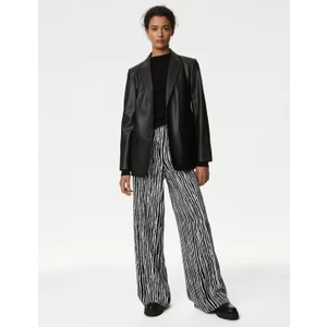 Marks & Spencer Wide Leg Desenli Pantolon