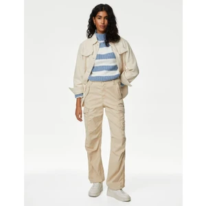Marks & Spencer Lyocell™ Straight Leg Kargo Pantolon