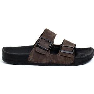 Pierre Cardin Pc-7241 Erkek Düz Terlik Kahverengi