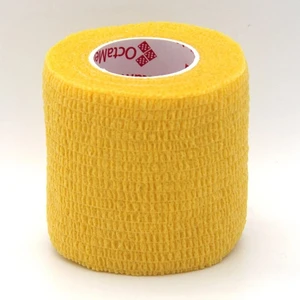10 cm x 4,5 mt Sarı Kendinden Yapışkanlı Bandaj Koban Bandajı Sporcu Bandı