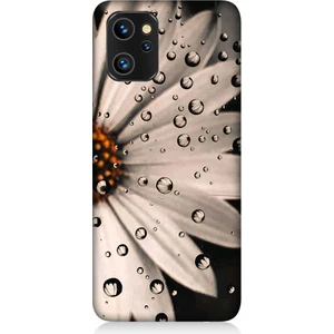 Reeder S19 Max Pro Uyumlu Papatya ve Su Damlaları Desenli Silikon Kılıf