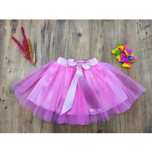 Fires Giyim Kız Çocuk Fiyonklu Tütü Tüllü Etek 29 Ekim 23 Nisan Gösteri Kıyafeti