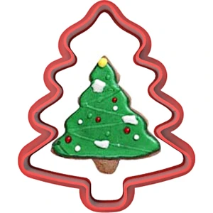 Noel Yılbaşı Çam Ağacı Kurabiye Kalıbı Şekillendirici Kopat