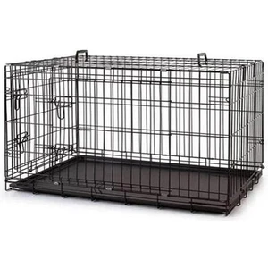 Aqua Boutique Metal Kedi ve Köpek Kafesi Siyah 77X47X55 cm