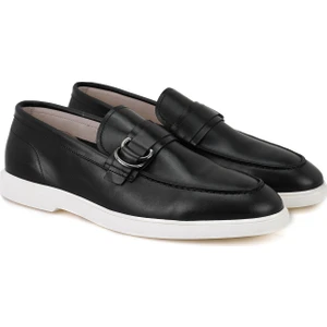 Galvin Siyah Erkek Deri Loafer