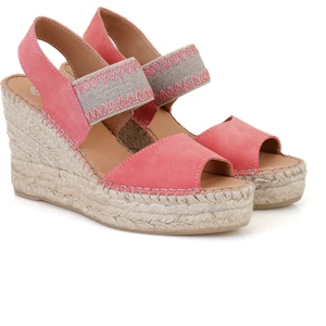 Fragile Pembe Kadın Dolgu Topuklu Espadril Sandalet