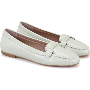 Karmen Açık Yeşil Kadın Deri Babet