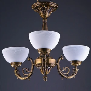 Avize Çarşısı Polo 3 kollu Camlı Eskitme Avize BS.7192-52-43
