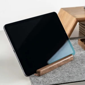 Tablet Tutucu, Ahşap Tablet Standı, Masaüstü Ahşap Tablet Tutucu - Ceviz
