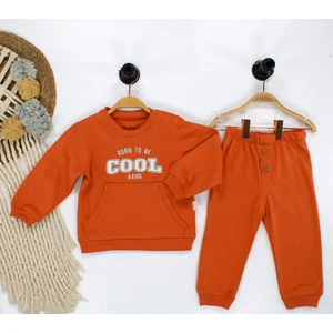 Baby Wings Cool Nakışlı Cep Detaylı Erkek 2'li Takım