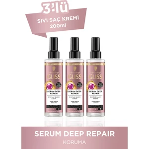 Serum Deep Repair Sıvı Saç Kremi 200 Ml X 3 Adet