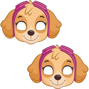 Parti Dükkanım Paw Patrol Skye Kağıt Maske 6 Adet