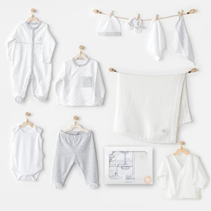Erkek Bebek Hastane Çıkışı 10 Parça Newborn Set Wawa Boys AC24721