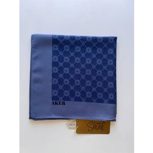 Aker İndigo Elegance Monogram Eşarp