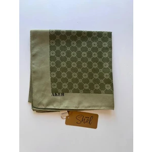 Yeşil  Elegance Monogram Eşarp