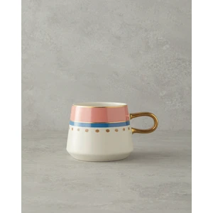 English Home Carnival Track Stoneware Kupa Pembe - Yeşil