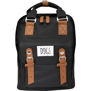 Dogs USB Girişli Sırt Çantası Siyah