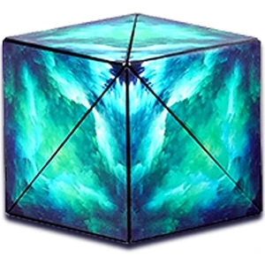 3D Çeşitli Geometri Uzaylı Manyetik Sihirli Küp Manyetik (Bilim Kurgu Yeşil) Bilim Kurgu Yeşil (Yurt Dışından)
