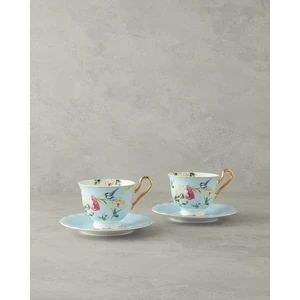 English Home Vanilla New Bone China 4 Parça 2 Kişilik Çay Fincanı Takımı Açık Mavi