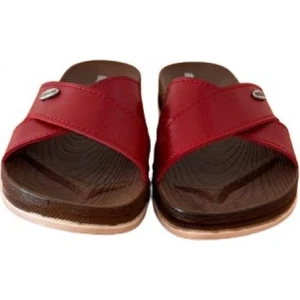 0309 Anatomik Taban Kırmızı Kadın Terlik