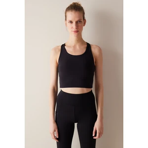 Cross Back Siyah Active Üst