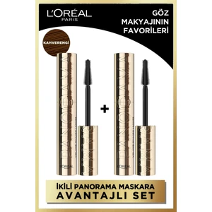L'Oréal Paris 2'li L'oréal Paris Panorama Hacim Veren Maskara Koyu Kahverengi