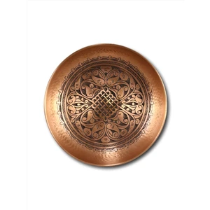 Özel İşlemeli Bakır Hamam Tası 20 cm